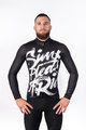 HOLOKOLO Cyklistický dres s dlouhým rukávem zimní - STREETBEAT WINTER - bílá/černá