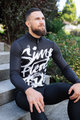 HOLOKOLO Cyklistický dres s dlouhým rukávem zimní - STREETBEAT WINTER - bílá/černá