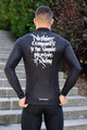 HOLOKOLO Cyklistický dres s dlouhým rukávem zimní - STREETBEAT WINTER - bílá/černá
