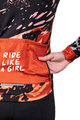 HOLOKOLO Cyklistický dres s dlouhým rukávem zimní - CAMOUFLAGE LADY WNT - hnědá/černá