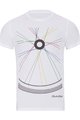 NU. BY HOLOKOLO Cyklistické triko s krátkým rukávem - RIDE THIS WAY II. - bílá