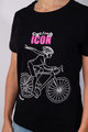 NU. BY HOLOKOLO Cyklistické triko s krátkým rukávem - ICON LADY  - černá