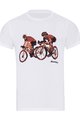 NU. BY HOLOKOLO Cyklistické triko s krátkým rukávem - JUST US - bílá