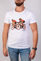 NU. BY HOLOKOLO Cyklistické triko s krátkým rukávem - JUST US - bílá
