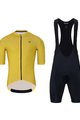 HOLOKOLO Cyklistický krátký dres a krátké kalhoty - VICTORIOUS - černá/žlutá