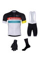 BONAVELO Cyklistický mega set - RADIOSHACK-NISSAN - bílá/vícebarevná/černá