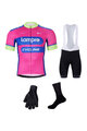 BONAVELO Cyklistický mega set - LAMPRE - bílá/růžová/černá