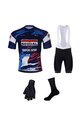 BONAVELO Cyklistický mega set - SOUDAL-QUICKSTEP 25 - černá/modrá