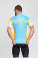 BONAVELO Cyklistický krátký dres a krátké kalhoty - ASTANA - žlutá/modrá/černá