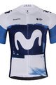 BONAVELO Cyklistický krátký dres a krátké kalhoty - MOVISTAR 2025 - bílá/modrá/černá