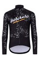HOLOKOLO Cyklistická zimní bunda a kalhoty - GRAFFITI - černá/bílá