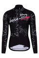 HOLOKOLO Cyklistická zateplená bunda - GRAFFITI LADY - černá