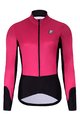 HOLOKOLO Cyklistická zimní bunda a kalhoty - CLASSIC LADY - černá/růžová