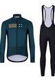 HOLOKOLO Cyklistická zimní bunda a kalhoty - ELEMENT - modrá/černá