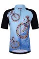 HOLOKOLO Cyklistický krátký dres a krátké kalhoty - RIDERS KIDS - černá/modrá/vícebarevná