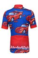 HOLOKOLO Cyklistický krátký dres a krátké kalhoty - CARS - červená/černá/modrá