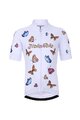HOLOKOLO Cyklistický krátký dres a krátké kalhoty - BUTTERFLIES - černá/bílá