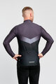 HOLOKOLO Cyklistický dres s dlouhým rukávem zimní - ARROW WINTER - černá/šedá