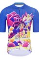 HOLOKOLO Cyklistický krátký dres a krátké kalhoty - VOYAGE - modrá/růžová/vícebarevná