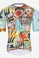 HOLOKOLO Cyklistický krátký dres a krátké kalhoty - WILDLY II - žlutá/světle modrá/vícebarevná