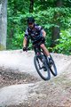 HOLOKOLO Cyklistický dres s krátkým rukávem - HIDE N SEEK MTB - černá/šedá