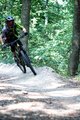 HOLOKOLO Cyklistický MTB dres a kalhoty - TYRE MTB - černá/zelená/šedá
