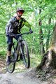 HOLOKOLO Cyklistický MTB dres a kalhoty - TYRE MTB LONG - šedá/zelená/černá