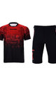 HOLOKOLO Cyklistický MTB dres a kalhoty - INFRARED MTB - červená/černá