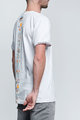 NU. BY HOLOKOLO Cyklistické triko s krátkým rukávem - PEDAL BY PEDAL - bílá/vícebarevná