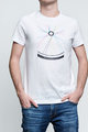 NU. BY HOLOKOLO Cyklistické triko s krátkým rukávem - RIDE THIS WAY - vícebarevná/bílá