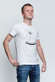 NU. BY HOLOKOLO Cyklistické triko s krátkým rukávem - RIDE THIS WAY - vícebarevná/bílá