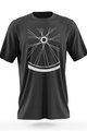 NU. BY HOLOKOLO Cyklistické triko s krátkým rukávem - RIDE THIS WAY - vícebarevná/černá