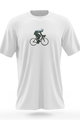 NU. BY HOLOKOLO Cyklistické triko s krátkým rukávem - BEHIND BARS - bílá/zelená