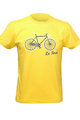 NU. BY HOLOKOLO Cyklistické triko s krátkým rukávem - LE TOUR LEMON - žlutá