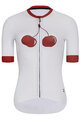 RIVANELLE BY HOLOKOLO Cyklistický krátký dres a krátké kalhoty - FRUIT LADY  - bílá/černá/červená