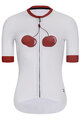 RIVANELLE BY HOLOKOLO Cyklistický krátký dres a krátké kalhoty - FRUIT LADY - bílá/černá/červená