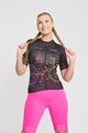 RIVANELLE BY HOLOKOLO Cyklistický krátký dres a krátké kalhoty - MAAPPI DARK LADY - černá/růžová