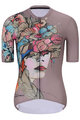 RIVANELLE BY HOLOKOLO Cyklistický krátký dres a krátké kalhoty - MADAM FLOWER - zelená/vícebarevná