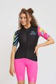 RIVANELLE BY HOLOKOLO Cyklistický krátký dres a krátké kalhoty - MEDITATION  - růžová/černá