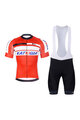 BONAVELO Cyklistický krátký dres a krátké kalhoty - KATUSHA - červená/černá