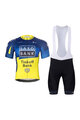BONAVELO Cyklistický krátký dres a krátké kalhoty - SAXO BANK TINKOFF - žlutá/modrá/černá