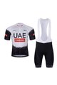 BONAVELO Cyklistický krátký dres a krátké kalhoty - UAE 2025 - černá/bílá