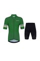 HOLOKOLO Cyklistický krátký dres a krátké kalhoty - FLOW JUNIOR - černá/zelená