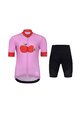 HOLOKOLO Cyklistický krátký dres a krátké kalhoty - FRUIT KIDS - černá