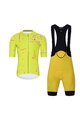 HOLOKOLO Cyklistický krátký dres a krátké kalhoty - PASSION - růžová/žlutá