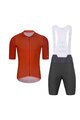 HOLOKOLO Cyklistický krátký dres a krátké kalhoty - PERFORMANCE - černá/oranžová