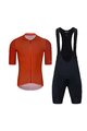 HOLOKOLO Cyklistický krátký dres a krátké kalhoty - PERFORMANCE - oranžová/černá