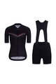 RIVANELLE BY HOLOKOLO Cyklistický krátký dres a krátké kalhoty - LEVEL UP  - černá/bílá