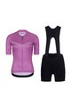 RIVANELLE BY HOLOKOLO Cyklistický krátký dres a krátké kalhoty - LEVEL UP  - fialová/černá