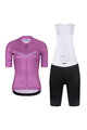 RIVANELLE BY HOLOKOLO Cyklistický krátký dres a krátké kalhoty - LEVEL UP - černá/fialová